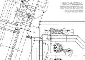 cubrir. dibujos de ingeniería de vectores. fabricación de instrumentos mecánicos. antecedentes técnicos abstractos. ilustracion tecnica vector