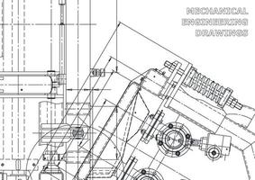 cubrir. dibujos de ingeniería de vectores. fabricación de instrumentos mecánicos. antecedentes técnicos abstractos. ilustracion tecnica vector