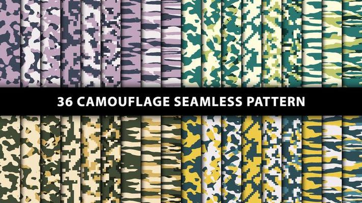 Military and army camouflage seamless pattern