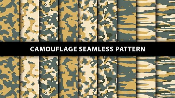 Military and army camouflage seamless pattern