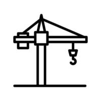 crane line style icon vector