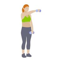 Dumbbells Exercise Concepts vector