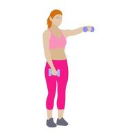 Dumbbells Exercise Concepts vector