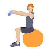 Workout Exercise Concepts vector