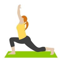 Trendy Yoga Concepts vector