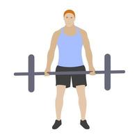 Barbells Exercise Concepts vector