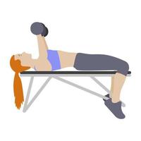 Dumbbells Exercise Concepts vector