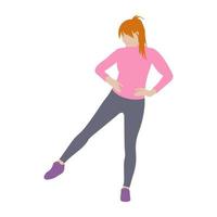 Trendy Aerobics Concepts vector