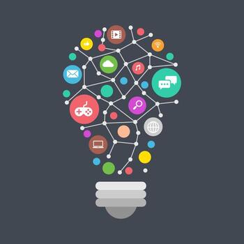 conceptos de redes creativas vector