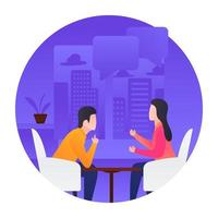 Trendy  Meeting Concepts vector