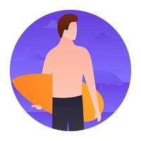 conceptos de surf de moda vector