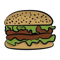 Trendy Burger Concepts vector
