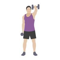 Dumbbells Exercise Concepts vector