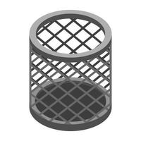 Trendy Dustbin Concepts vector