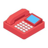 Trendy Landline Concepts vector