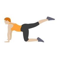 Plank Exercise Concepts vector