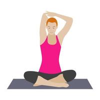 Trendy Yoga Concepts vector