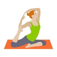 Trendy Yoga Concepts vector