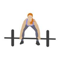 Barbells Exercise Concepts vector