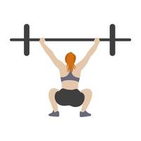 Barbells Exercise Concepts vector