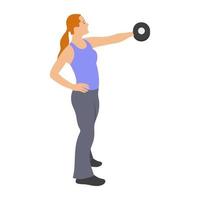 Dumbbells Exercise Concepts vector