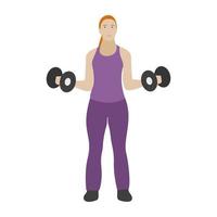 Dumbbells Exercise Concepts vector