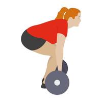 Barbells Exercise Concepts vector