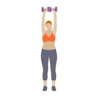 Dumbbells Exercise Concepts vector