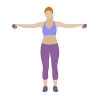 Dumbbells Exercise Concepts vector