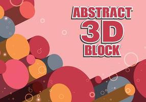 Abstract Pastel 3d Shape Background vector