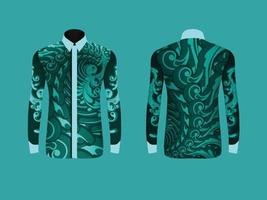 diseño ornamental de ropa slimfit vector