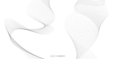 Abstract wavy stripes on a white background isolated. Wave line art, Curved smooth design. Vector illustration EPS 10.