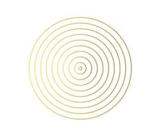 Concentric circle element. Gold luxurious color ring. Abstract  vector illustration for sound wave, golden graphic, Modern decoration for websites, posters, banners, template EPS10 vector