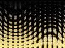 Abstract gold dotted background. Futuristic grunge pattern, dot, wave. Vector modern optical pop art texture for posters, sites, business cards, cover, labels mock-up, vintage layout