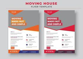 Moving House Flyer Templates, Need To Move Flyer, Moving Made Fast And Simple Flyer vector