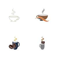 Coffee Shop Logo Icon Template Design Vector Illustration