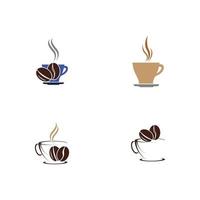 Coffee Shop Logo Icon Template Design Vector Illustration