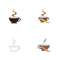 Coffee Shop Logo Icon Template Design Vector Illustration