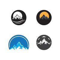 Mountain icon Logo vector