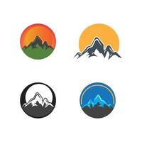 logotipo de icono de montaña vector