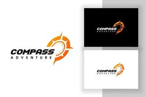 adventure logo design compass icon symbol vector