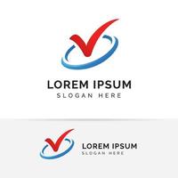 vote icon symbol design. check mark logo icon vector template.