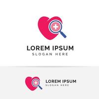 health logo design template. health heart logo illustration template. medical icon designs vector