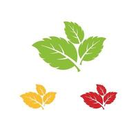 mint leaf element vector icon. green mint leaves vector symbol design
