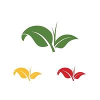 nature green leaf element vector icon. green leaves vector symbol design