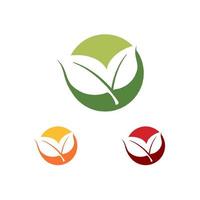 nature green leaf element vector icon. green leaves vector symbol design