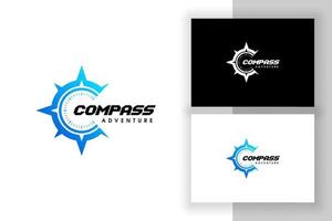 compass logo design. c letter logo icon symbol vector