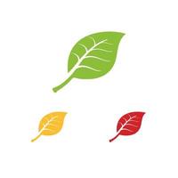 icono de vector de elemento de hoja verde de naturaleza. diseño de símbolo de vector de hojas verdes