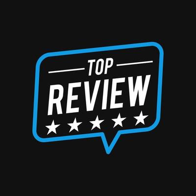 Five star top review logo , modern chat icon , talk quotes in trendy linear line style dark background