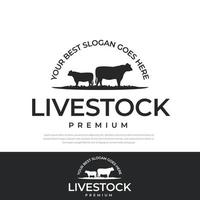 Farm animal logo, premium  design village farm